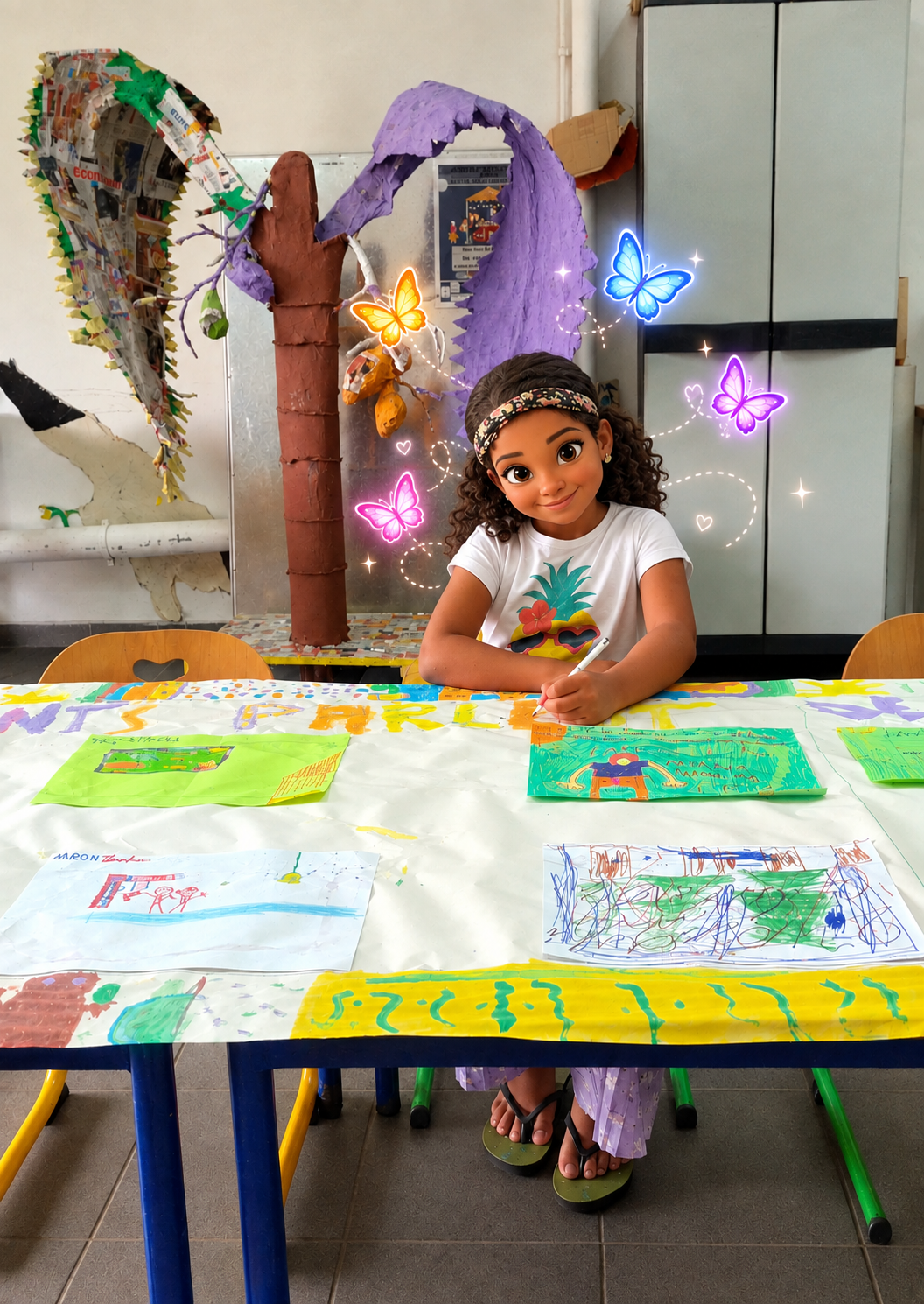 Fille qui dessine